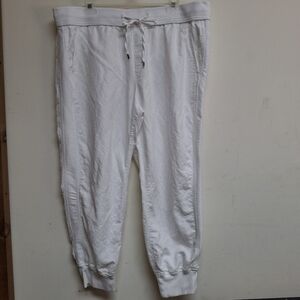 Gap Jogger/Utility Pants XL White Linen Blend Comfort Casual Streetwear